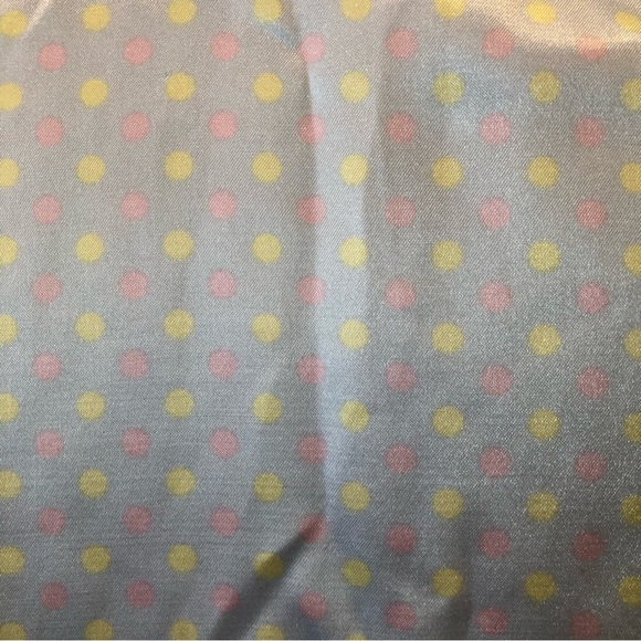 Blush cotton polyester polka dot satin feel pajama set  pants and top SZ M - Picture 6 of 7